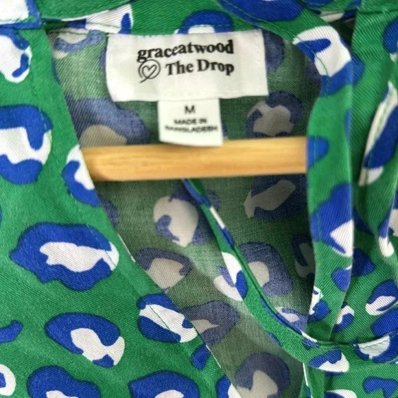 GraceAtwood THE DROP loose fit emerald loose fit mini dress size medium - Picture 5 of 7